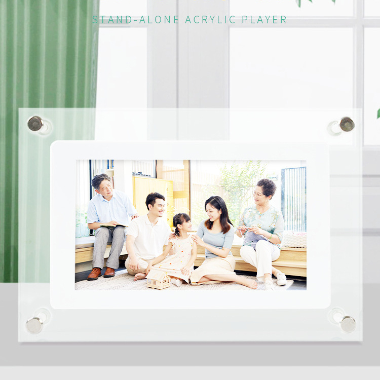 Digital Picture Frame Acrylic Video Player Digital Photo Frame Vertical Display With 1GB And Battery Type C Video Frame Gift For Loved - Image 6