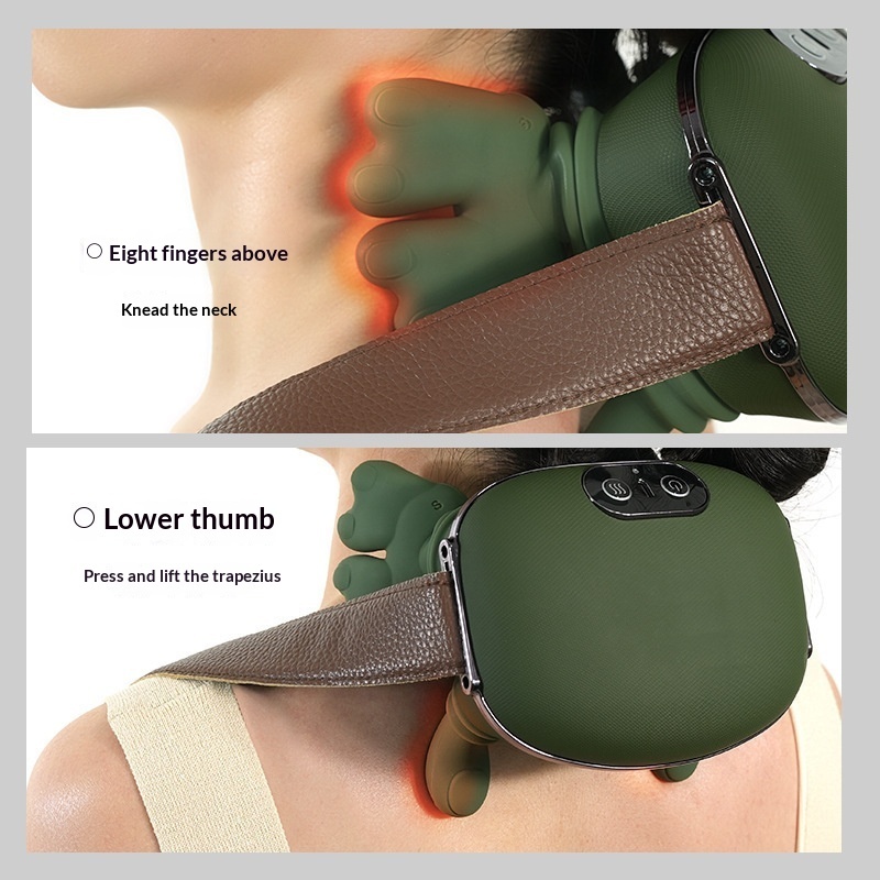 Trapezius Massager for Shoulders and Neck - Cervical Spine Relief Device with Electric Kneading Function for Home Use - Image 2