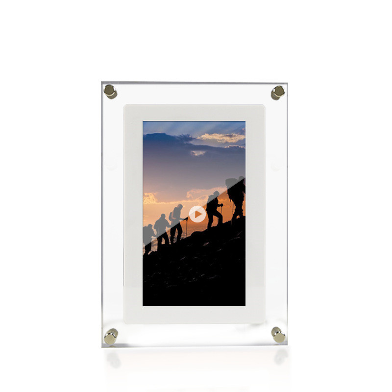 Digital Picture Frame Acrylic Video Player Digital Photo Frame Vertical Display With 1GB And Battery Type C Video Frame Gift For Loved - Image 3
